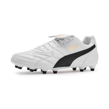 Imagem de Puma Chuteira masculina King Top Firme, Artificial Ground Soccer, Branco/preto, 44