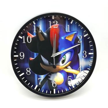 Imagem de Relógio de parede super sônico de 30 cm, sem tique-taque, silencioso, operado por bateria, decoração de parede para casa/escritório/escola/cozinha/quarto/sala de estar W360