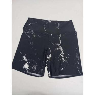 Imagem de Short Marmorizado Academia fitness - sem marca, Preto, GG, poliéster 