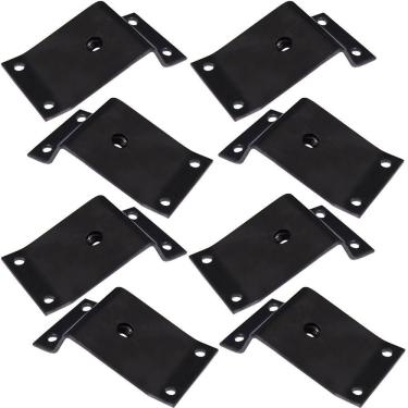 Imagem de Kit 8 Chapinhas Inclinada 15º Pés Palito Rosca 5/16 Preto