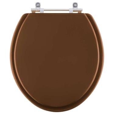 Imagem de Assento Sanitário Poliester Flamingo Ocre Marrom Para Vaso Incepa