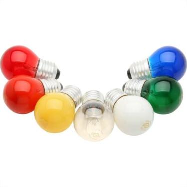 Imagem de Lampada Bolinha Brasfort 15Wx220V Sortida 8494 - Kit C/25, 220V