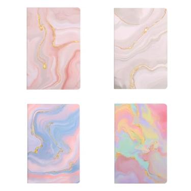 Imagem de Caderno 25x18cm Capa Dura 32 Folhas para Anotações Tipo Caderneta Caderno A5 Estilo Caderno de Anotações para Estudos Trabalho Planner Fichario A5 (25x18cm,Quatro)