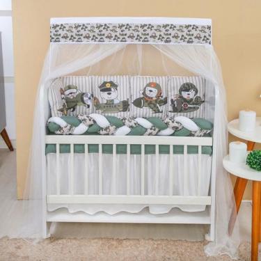 Imagem de Kit Mini Berço para Bebe Menino 13 peças 80cm x 40cm - Avm Enxovais, A