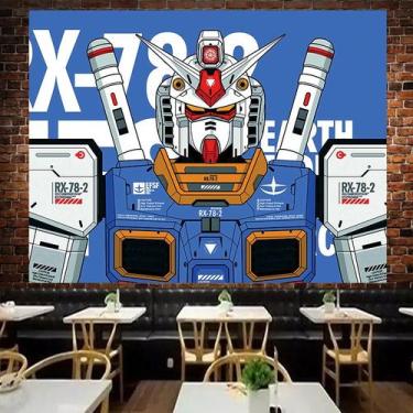 Imagem de Tapeçaria Gundamss Wall Room Aesthetic 150x110cm, microtecido - yiweis