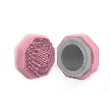 Imagem de Escova elétrica de limpeza facial com EMS e LED para endurecer a pele 