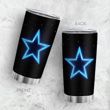 Imagem de Caneca de café Tumbler Oasisdream 600 ml com estampa de estrelas