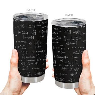 Imagem de Caneca de viagem Oasisdream Tumbler de aço inoxidável 600mL com tampa