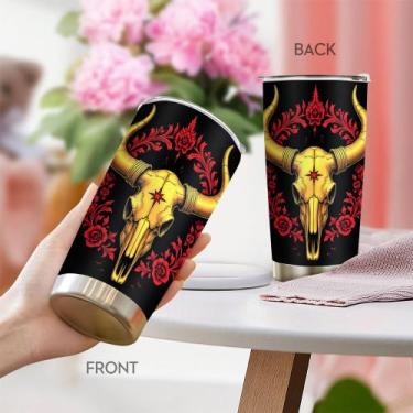 Imagem de Caneca de café Tumbler Oasisdream 600mL de aço inoxidável