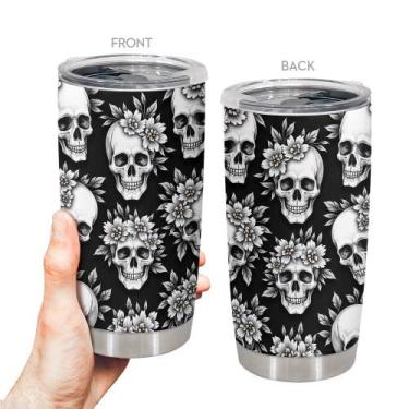 Imagem de Caneca de viagem Oasisdream Tumbler 600ml de aço inoxidável com tampa