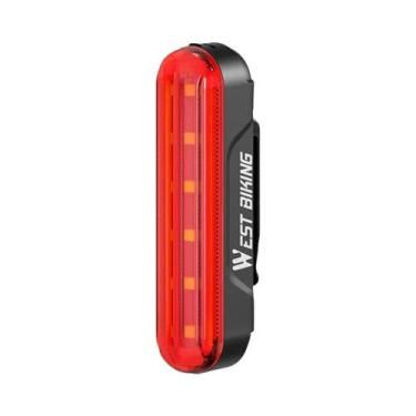 Imagem de Lanterna Traseira De Bicicleta À Prova d'Água Com Carregamento USB E S