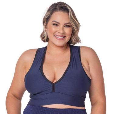 Imagem de Top Fitness Academia Nadador Com Bojo Feminino Plus Size - Multimarca,
