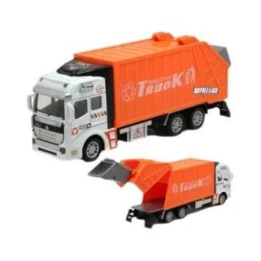 Imagem de Caminhão De Lixo Em Escala 1:48 Para Crianças, Brinquedo Educativo, Pr