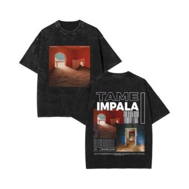 Imagem de Camiseta Vintage Masculina Com Estampa Gráfica Tame Impala, Moda Retro