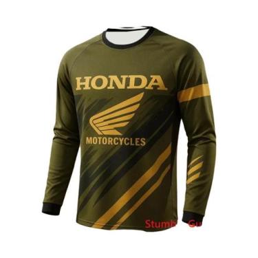 Imagem de Camiseta Masculina De Manga Comprida De Secagem Rápida Honda, Casual, 