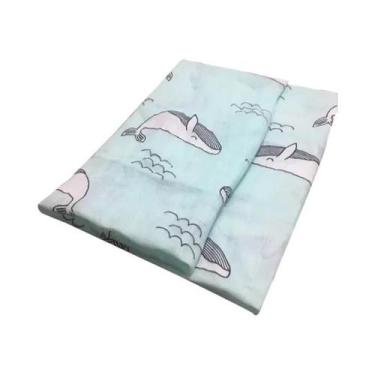 Imagem de Toalha De Algodão Muslin Para Bebê 58x58cm, Toalha De Banho, Lenço Par