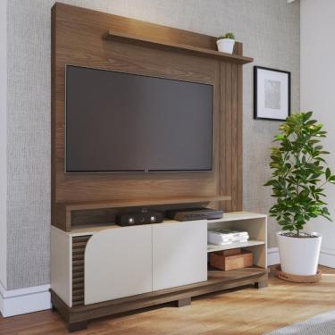 Imagem de Estante Home Ripada para TV até 65 Polegadas 2 Portas com Pés Jurerê 1.5 Colibri