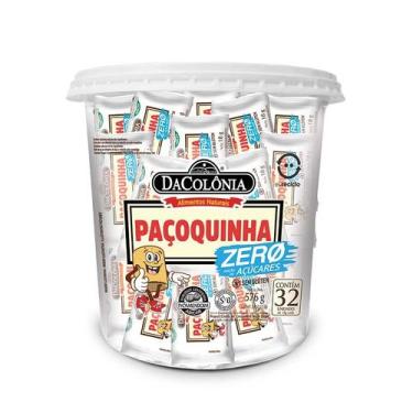 Imagem de Pote 576g Paçoquinha Paçoca DaColônia Zero Adição De Açúca