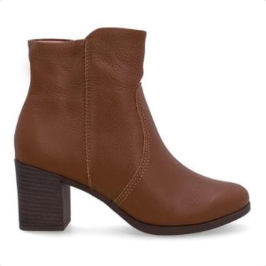 Imagem de Bota Usaflex Feminina Em Couro Zíper AP05003-Feminino