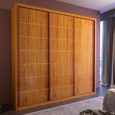 Imagem de Guarda Roupa Casal Fusion 100% MDF Bom Pastor, Naturale