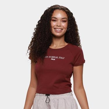 Imagem de Camiseta Fila Slim Letter Feminina-Feminino