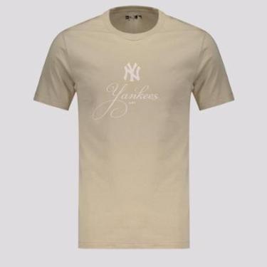 Imagem de Camiseta New Era MLB New York Yankees Classic Bege-Masculino