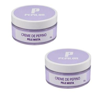 Imagem de Kit 2 Creme Facial De Pepino Pele Mista 50G - Pepilon
