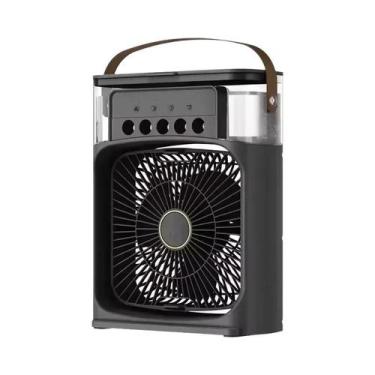 Imagem de Ventilador USB Portátil Com Umidificador E Luz Noturna, Mini Ar Condic