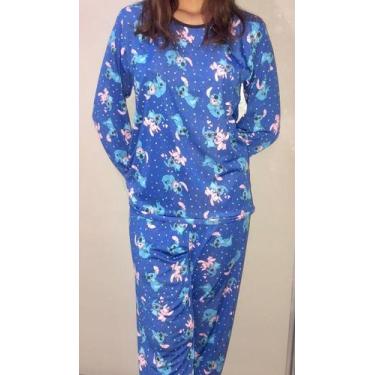 Imagem de Pijama De Inverno Estampado Feminino - Estampas Variadas - Pijama de F