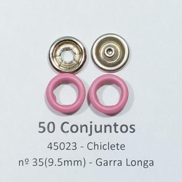 Imagem de Botões de Pressão Nº 35 Tic-Tac Colorido Latão Sortidos Chiclete 9,5mm