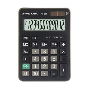 Imagem de Calculadora De Mesa Escritório Procalc Pc286 12 Digítos