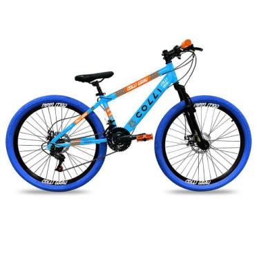 Imagem de Bicicleta Colli Grau Aro 26 Freios A Disco Azul Champanhe