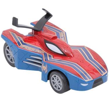 Imagem de Carro Carrinho Brinquedo Homem Aranha Marvel Filme Vingadores Fricção 