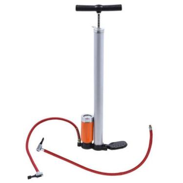 Imagem de Bomba Manual de Ar Com Manômetro Tanque Duplo 58cm Altura - EDA