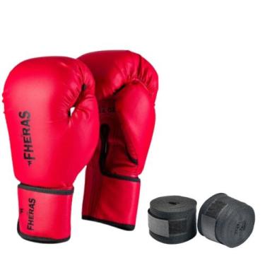 Imagem de Luva Boxe e Muay Thai Tradicional com Bandagem de Algodão Elástica - F