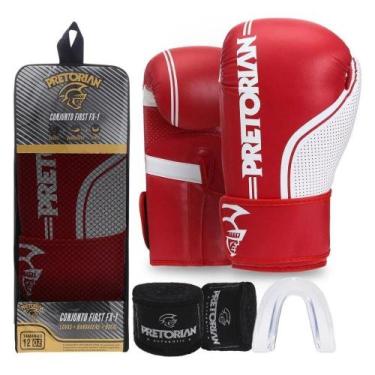 Imagem de Luva De Boxe Muay Thai Fx1 Luva com bucal e bandagem Pretorian Origina