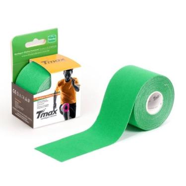 Imagem de Bandagem TMAX Cinesiológica Verde 5cmx5m Hipoalergênica Resistente Águ