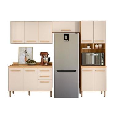Imagem de Conjunto de Cozinha Ayla Modulado com 11 Portas e 2 Gavetas - LOJA DOC