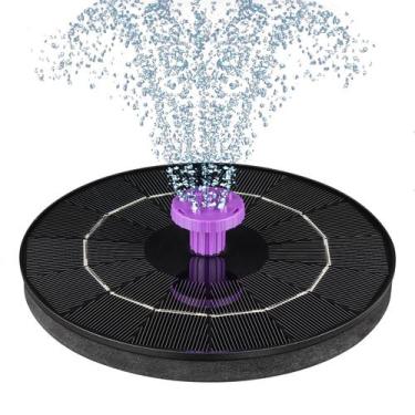 Imagem de Bomba de Fonte Solar para Banho de Pássaros SEIRMEP 3,5 W com 8 Bicos