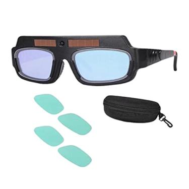 Imagem de shamjina Óculos de soldagem com escurecimento automático Capacetes de soldagem Máscara de soldador anti-reflexo para soldagem elétrica