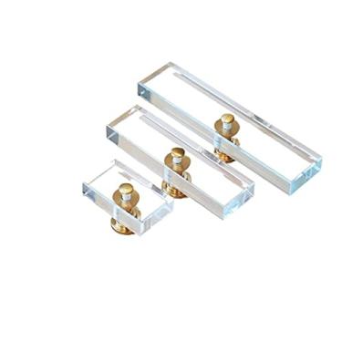 Imagem de 2 pçs/lote de vidro transparente de cristal transparente knbos e puxa botões de porta do armário de cozinha e alças para hardware de móveis YYDFPIIA (Color : 100mm)
