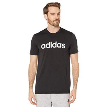 Imagem de Camiseta masculina Adidas com logotipo macio 2 Move Clima, Preto, X-Large