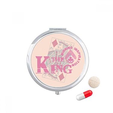 Imagem de Caixa de comprimidos com estampa de utensílios de jogo King Playing Cards
