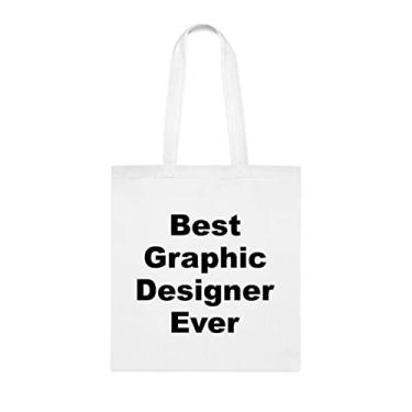 Imagem de Bolsa tote de designer gráfico, a melhor bolsa de designer gráfico, presente de designer gráfico, bolsa de ombro de designer gráfico, bolsas reutilizáveis de designer gráfico, ideia de , Branco