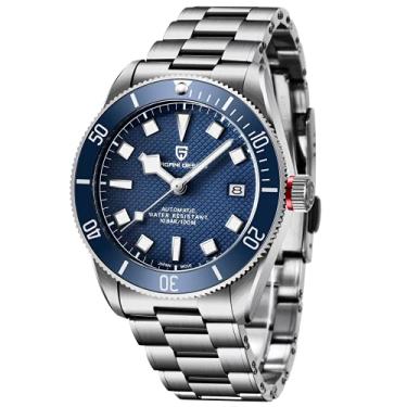 Imagem de HaiQin Pagani Design 1671 V2 Clássico Relógio Automático Masculino Japonês NH35A Movimento Automático 100 m À Prova D'água, Relógio Mecânico Impermeável de Aço Inoxidável Bisel de Alumínio Moderno