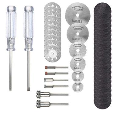 Imagem de Tingpai 45pcs Disco de corte de lâmina de ser circular Conjunto de discos de desbaste Discos de corte pa fer menta rotativa com estojo de zenamento t nsparente Acessórios de moagem elétrica