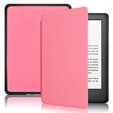 Imagem de Capa com padrão de cruz de cor sólida para o Kindle 8ª geração lançado em 2016, número do modelo SY69JL. Capa fina e leve com ativação automática - sono