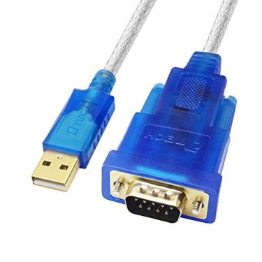 Imagem de DTech Cabo adaptador USB para serial RS-232 DB9 com porta macho e chipset FT232RL da FTDI, aceita Windows 11/10/8/7 e Mac Linux (1,8 m)