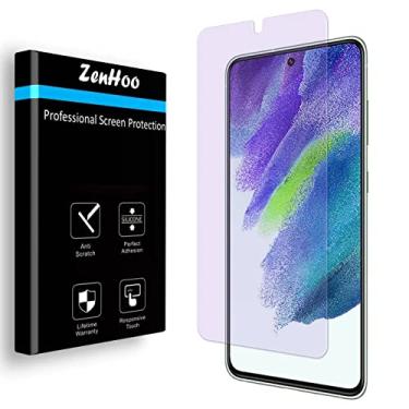 Imagem de Protetor de tela de vidro temperado para Samsung Galaxy S21 FE 5G (2022), anti luz azul [proteção para os olhos], ZenHoo