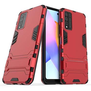 Imagem de YUNCHAO Caixa de telefone Para Huawei Honor 10x Lite PC + TPU Case de proteção à prova de choque com suporte capa para celular